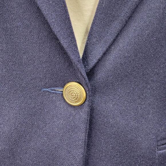 Sag Harbor Vintage Blazer 10 Blue 100% Wool Suit Jacket Workwear Career Classic - Picture 3 of 14